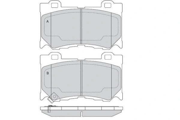 Brake Pad Set, disc brake (12-1540)