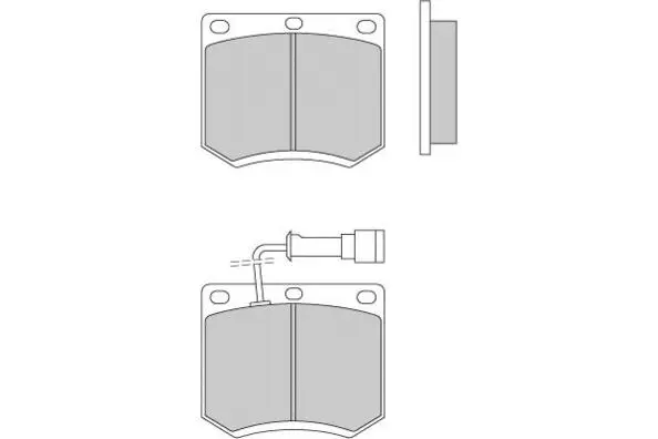 Brake Pad Set, disc brake (12-0205)