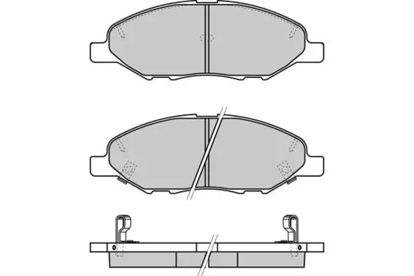 Brake Pad Set, disc brake (12-1335)