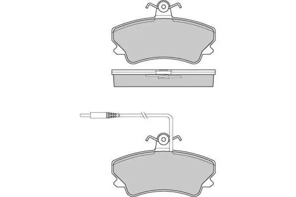 Brake Pad Set, disc brake (12-0809)