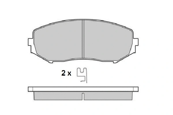 Brake Pad Set, disc brake (12-1244)