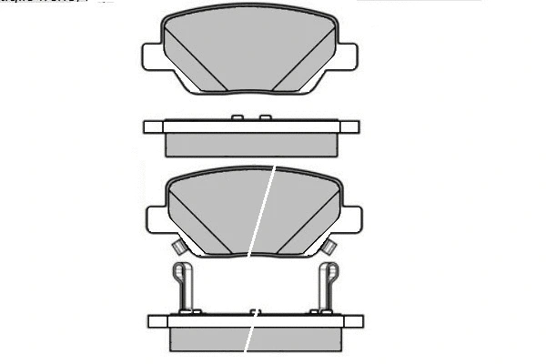 Brake Pad Set, disc brake (12-1645)
