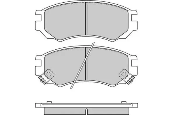 Brake Pad Set, disc brake (12-0512)