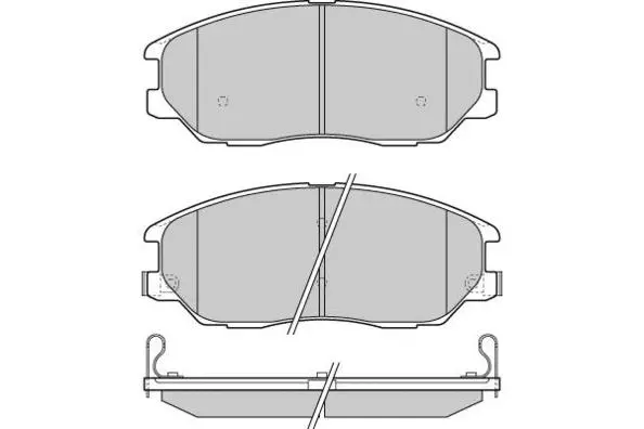 Brake Pad Set, disc brake (12-1281)