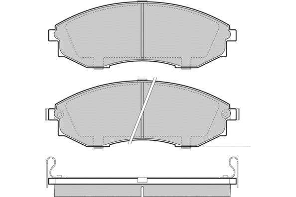 Brake Pad Set, disc brake (12-1480)