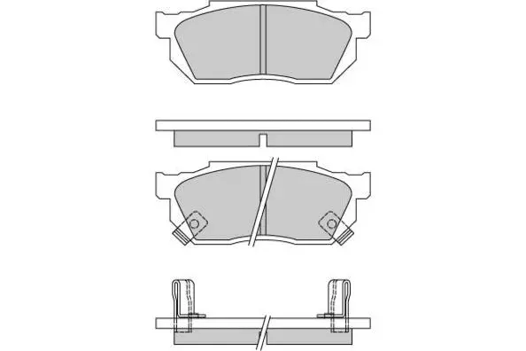 Brake Pad Set, disc brake (12-0289)