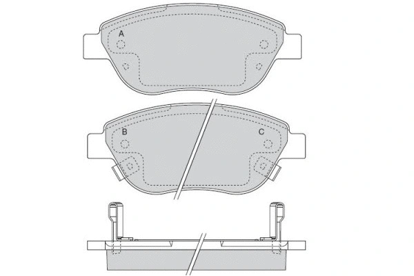 Brake Pad Set, disc brake (12-1523)
