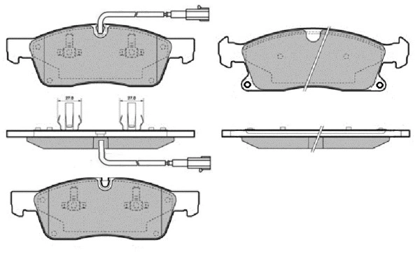 Brake Pad Set, disc brake (12-1714)