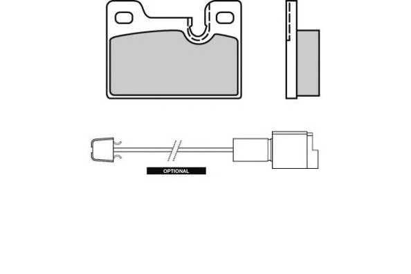 Brake Pad Set, disc brake (12-0185)