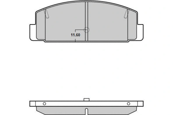 Brake Pad Set, disc brake (12-1090)