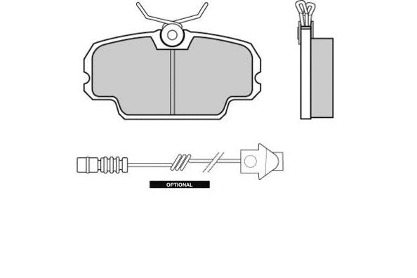Brake Pad Set, disc brake (12-0226)