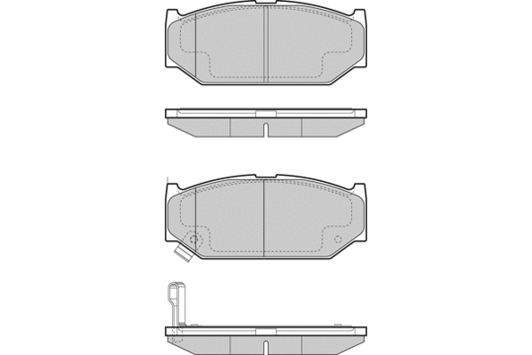 Brake Pad Set, disc brake (12-1455)