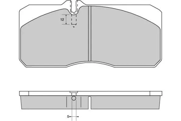 Brake Pad Set, disc brake (12-5267)