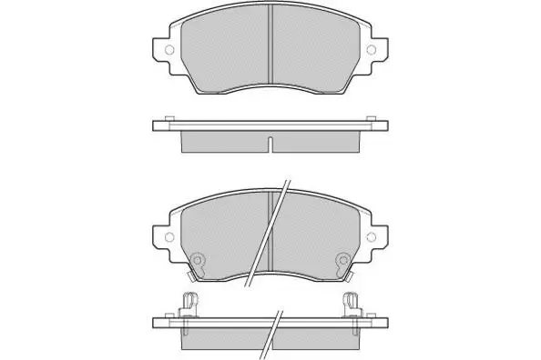 Brake Pad Set, disc brake (12-1053)