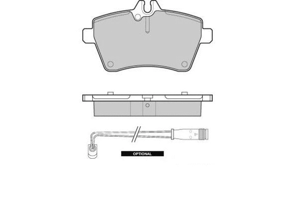 Brake Pad Set, disc brake (12-1189)