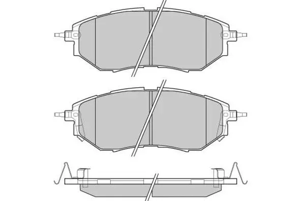 Brake Pad Set, disc brake (12-1211)