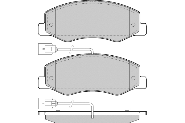Brake Pad Set, disc brake (12-1440)