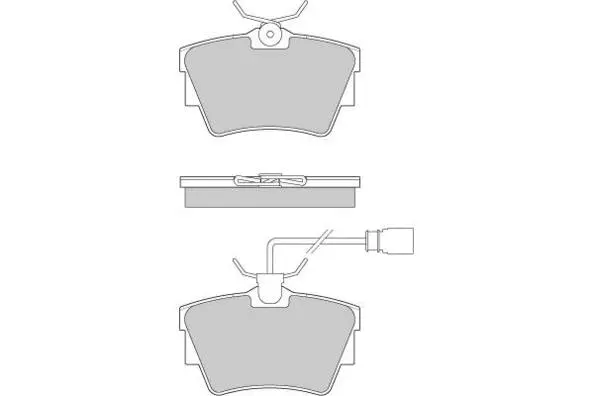 Brake Pad Set, disc brake (12-0867)