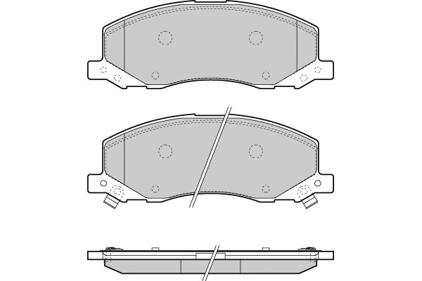 Brake Pad Set, disc brake (12-1378)