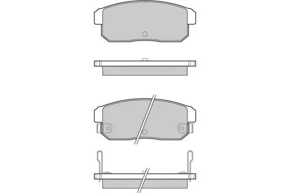 Brake Pad Set, disc brake (12-1171)