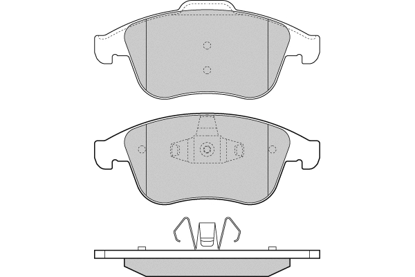 Brake Pad Set, disc brake (12-1383)