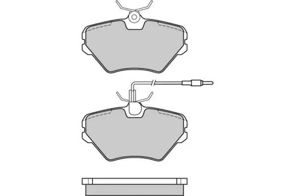 Brake Pad Set, disc brake (12-0628)