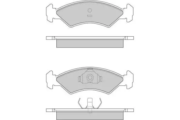 Brake Pad Set, disc brake (12-0263)