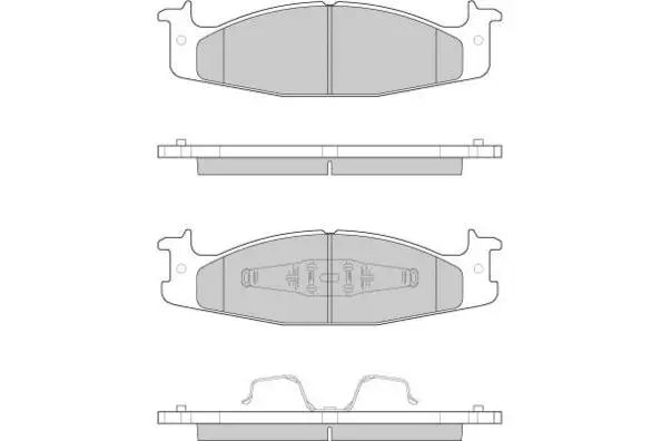 Brake Pad Set, disc brake (12-0795)