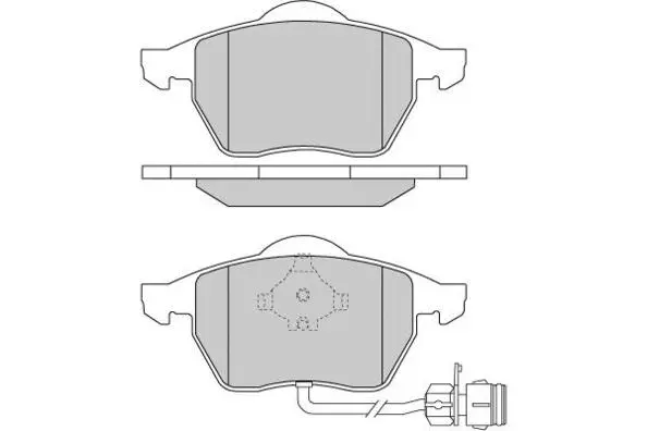 Brake Pad Set, disc brake (12-0733)