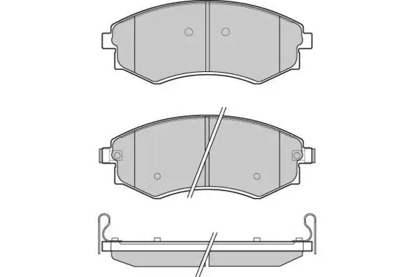 Brake Pad Set, disc brake (12-1202)