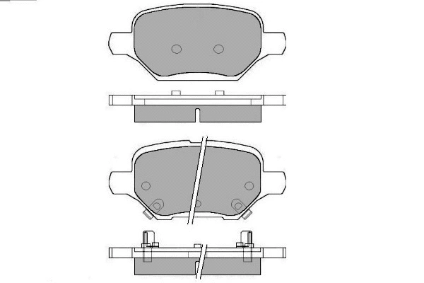 Brake Pad Set, disc brake (12-1757)
