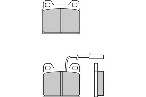 Brake Pad Set, disc brake (12-0606)