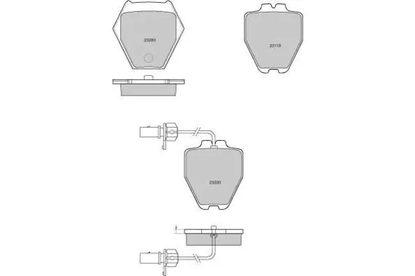 Brake Pad Set, disc brake (12-1121)