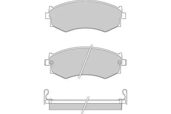 Brake Pad Set, disc brake (12-0439)