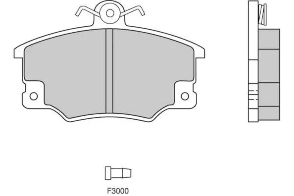Brake Pad Set, disc brake (12-0268)