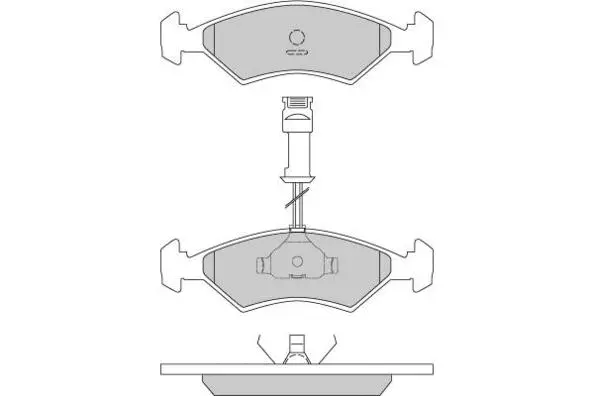 Brake Pad Set, disc brake (12-0163)