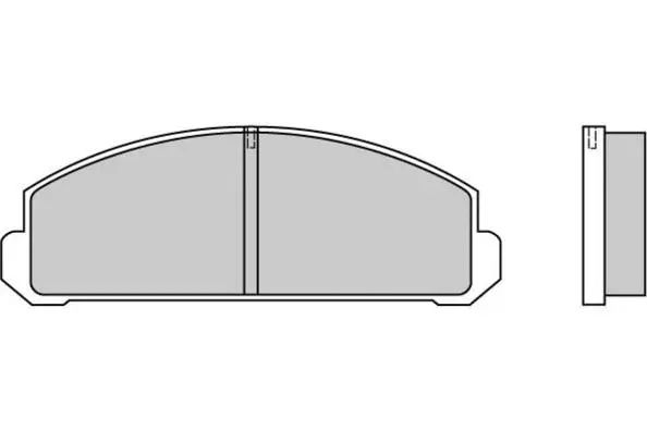 Brake Pad Set, disc brake (12-0123)