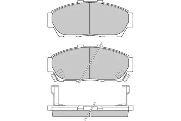 Brake Pad Set, disc brake (12-0736)