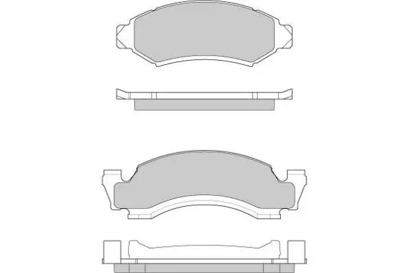 Brake Pad Set, disc brake (12-0798)
