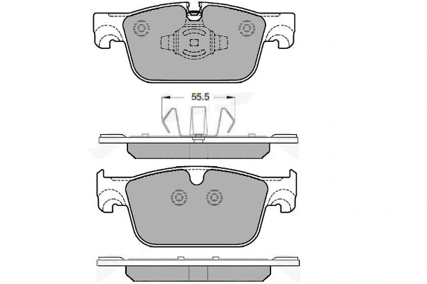 Brake Pad Set, disc brake (12-1677)