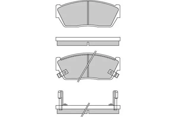 Brake Pad Set, disc brake (12-0288)