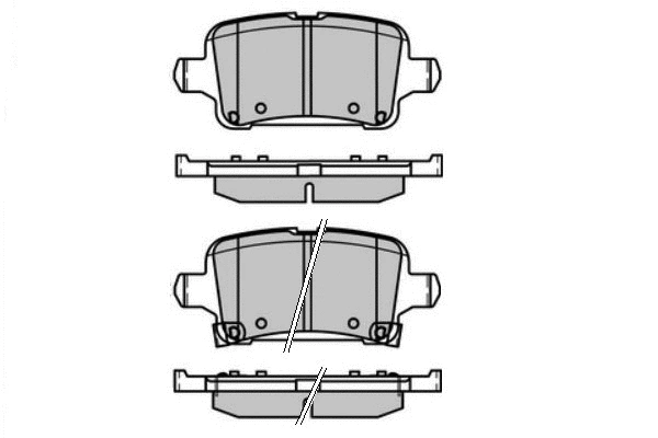 Brake Pad Set, disc brake (12-1686)