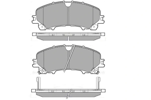 Brake Pad Set, disc brake (12-1697)