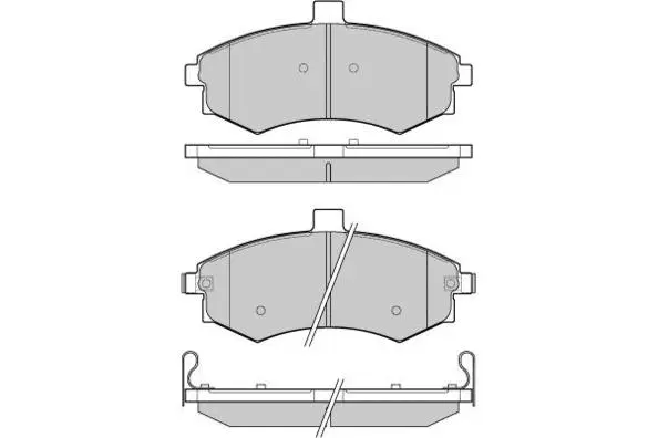 Brake Pad Set, disc brake (12-1079)