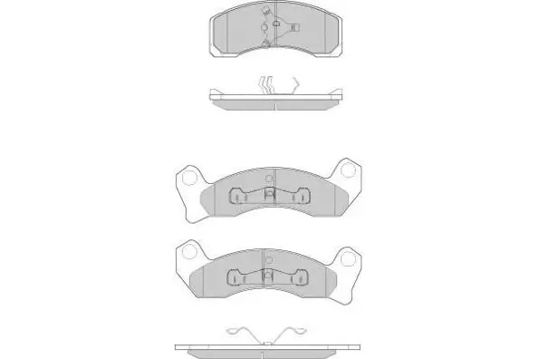 Brake Pad Set, disc brake (12-0780)
