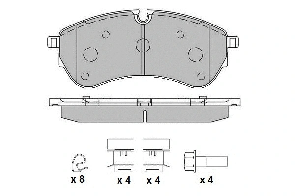 Brake Pad Set, disc brake (12-1759)