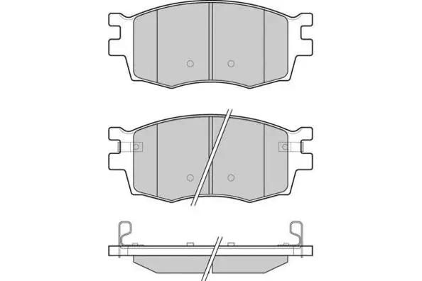 Brake Pad Set, disc brake (12-1240)