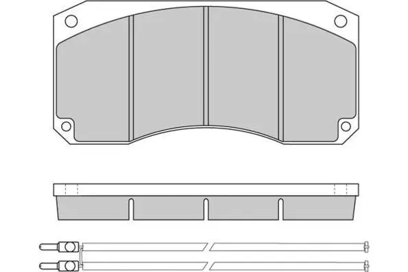Brake Pad Set, disc brake (12-5256)