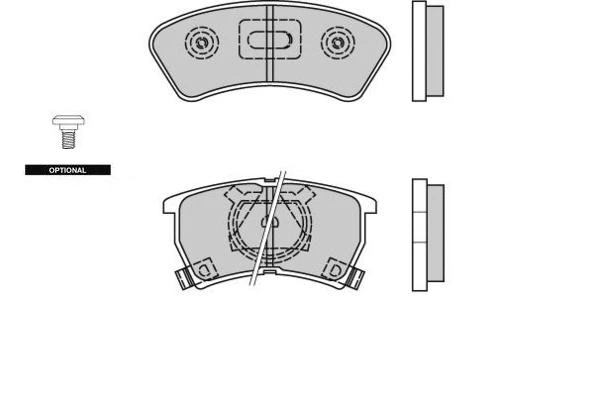 Brake Pad Set, disc brake (12-0352)