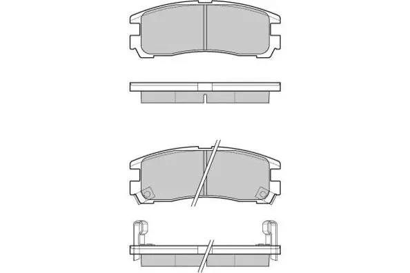 Brake Pad Set, disc brake (12-1038)